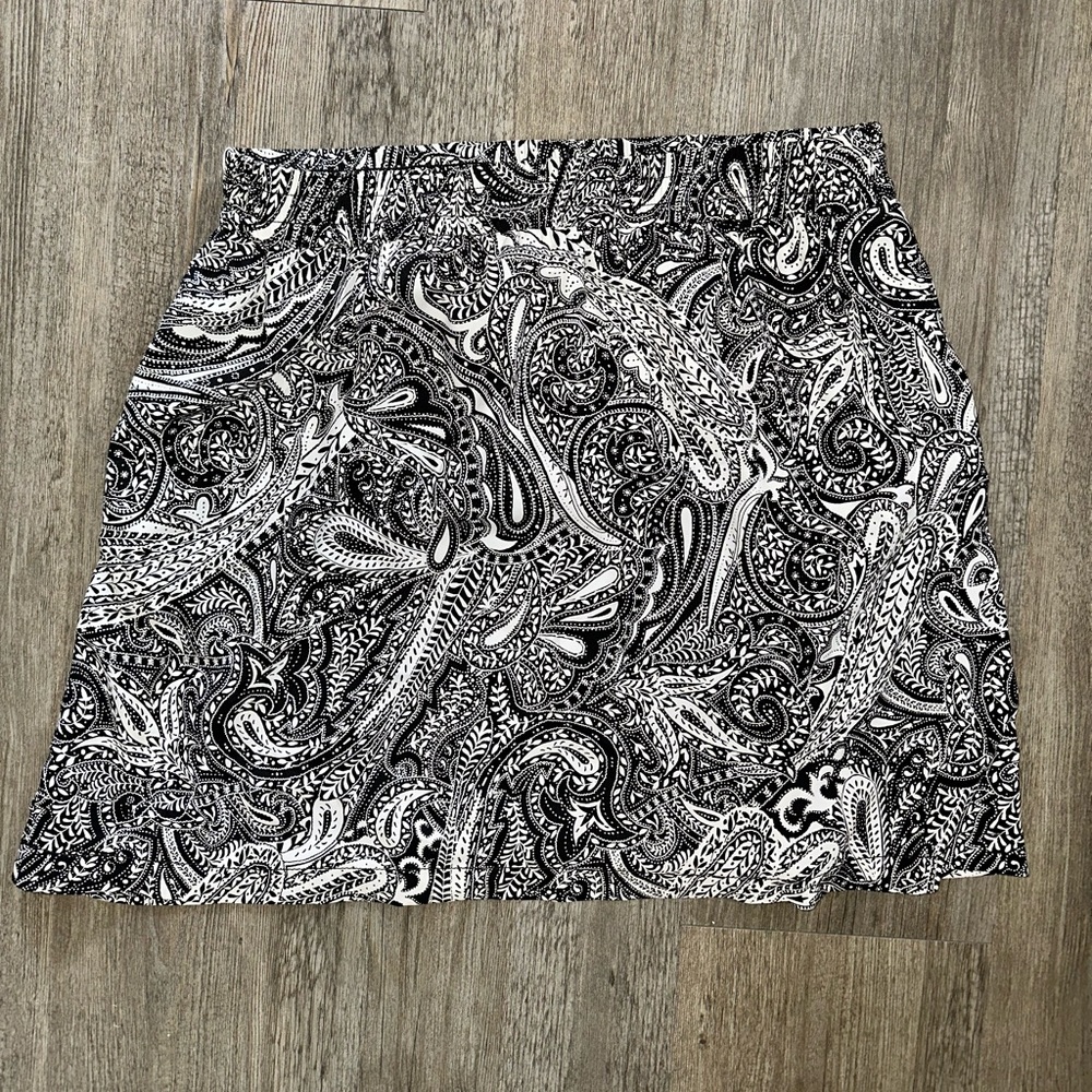 Loft paisley chiffon skirt